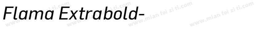 Flama Extrabold字体转换